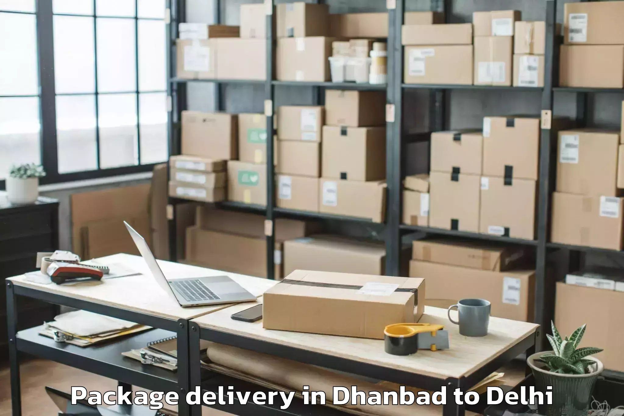 Leading Dhanbad to Saraswati Vihar Package Delivery Provider